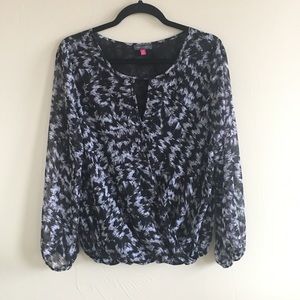 Vince Camuto Faux Wrap Blouse